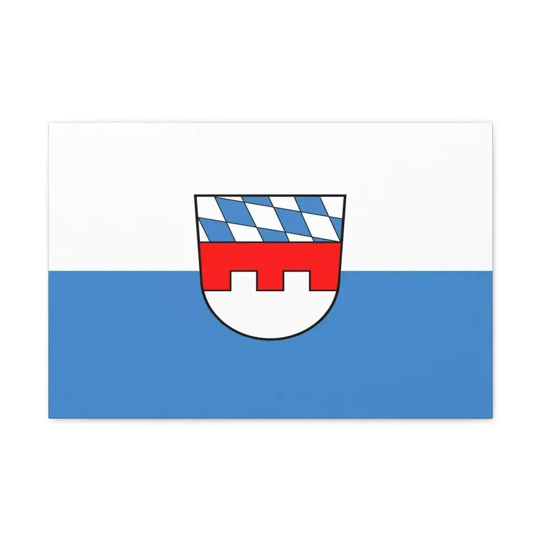 Flag of Landshut 2 Germany - Canvas Wall Art - The Sticker Space