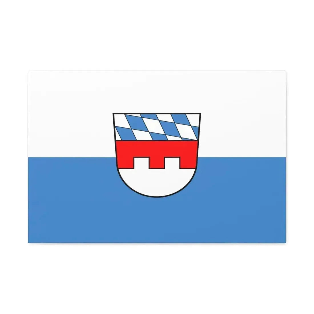 Flag of Landshut 2 Germany - Canvas Wall Art - The Sticker Space