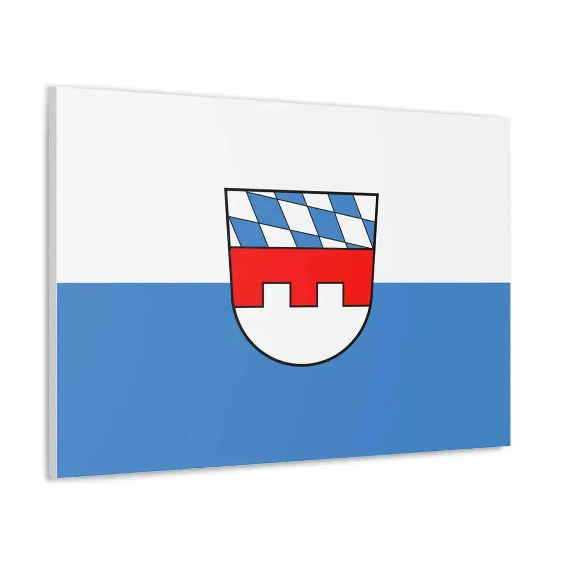 Flag of Landshut 2 Germany - Canvas Wall Art - The Sticker Space
