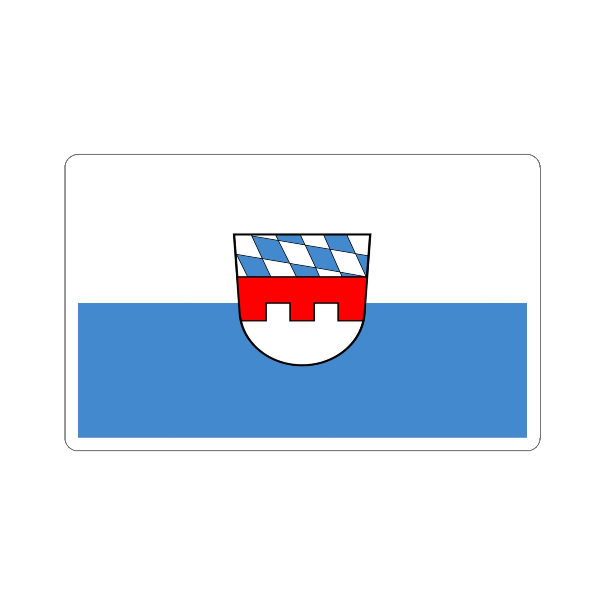 Flag of Landshut 2 Germany STICKER Vinyl Die-Cut Decal-The Sticker Space