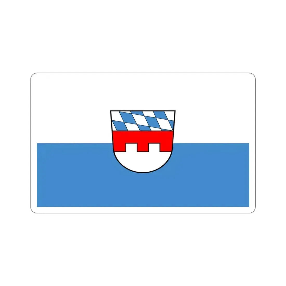 Flag of Landshut 2 Germany STICKER Vinyl Die-Cut Decal 5 Inch - The Sticker Space