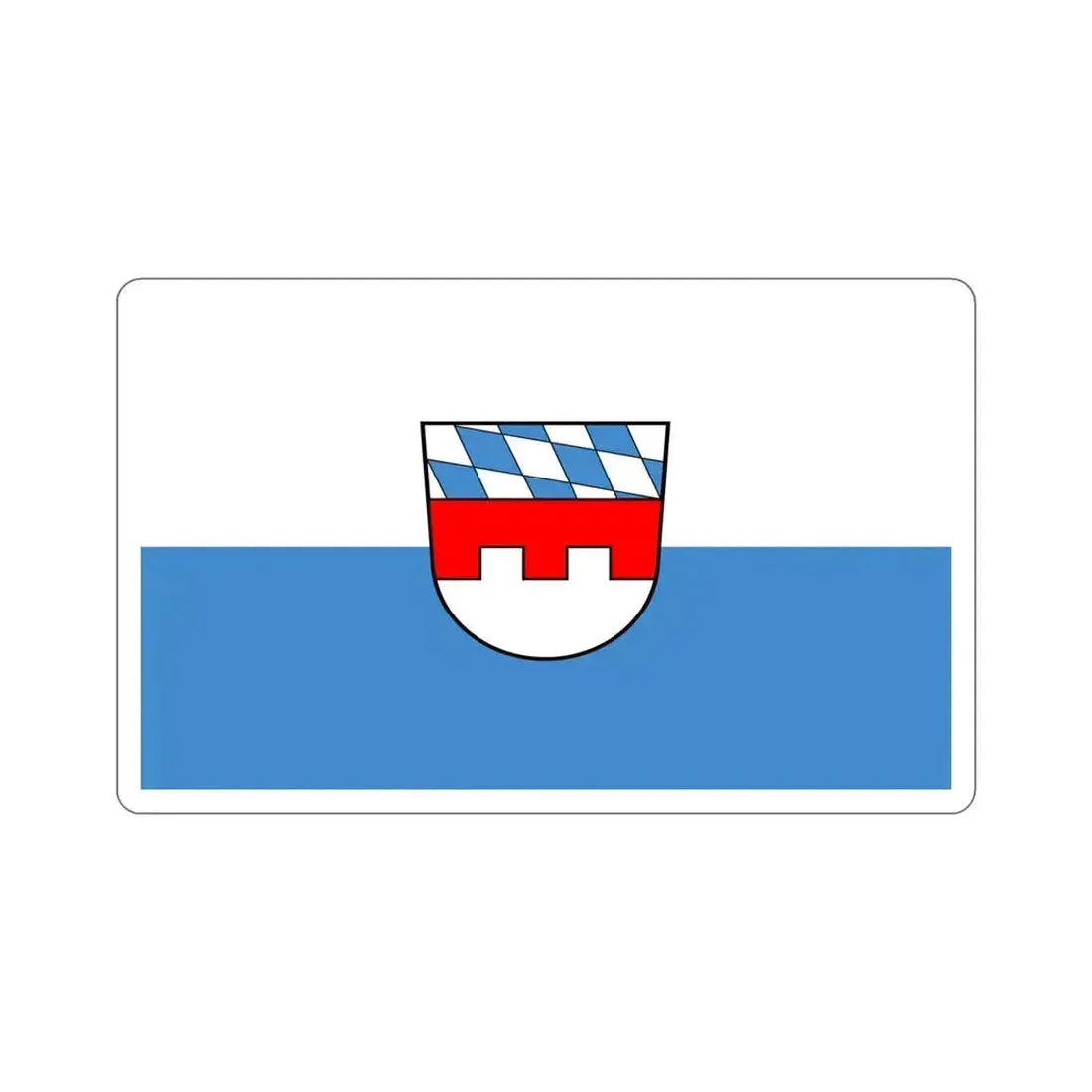 Flag of Landshut 2 Germany STICKER Vinyl Die-Cut Decal 6 Inch - The Sticker Space