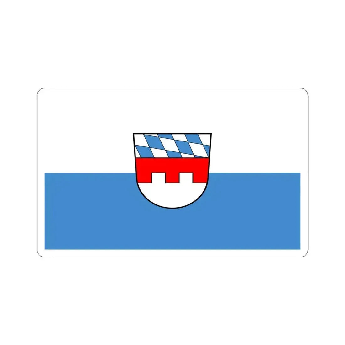 Flag of Landshut 2 Germany STICKER Vinyl Die-Cut Decal - The Sticker Space