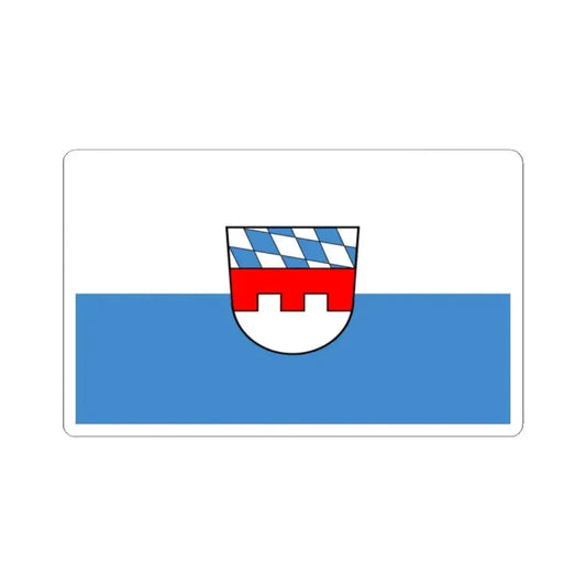 Flag of Landshut 2 Germany - STICKER Vinyl Kiss-Cut Decal 2 Inch White - The Sticker Space