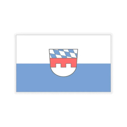 Flag of Landshut 2 Germany - STICKER Vinyl Kiss-Cut Decal 3 Inch Transparent - The Sticker Space