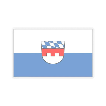 Flag of Landshut 2 Germany - STICKER Vinyl Kiss-Cut Decal 4 Inch Transparent - The Sticker Space