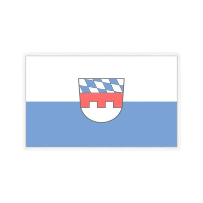 Flag of Landshut 2 Germany - STICKER Vinyl Kiss-Cut Decal 6 Inch Transparent - The Sticker Space
