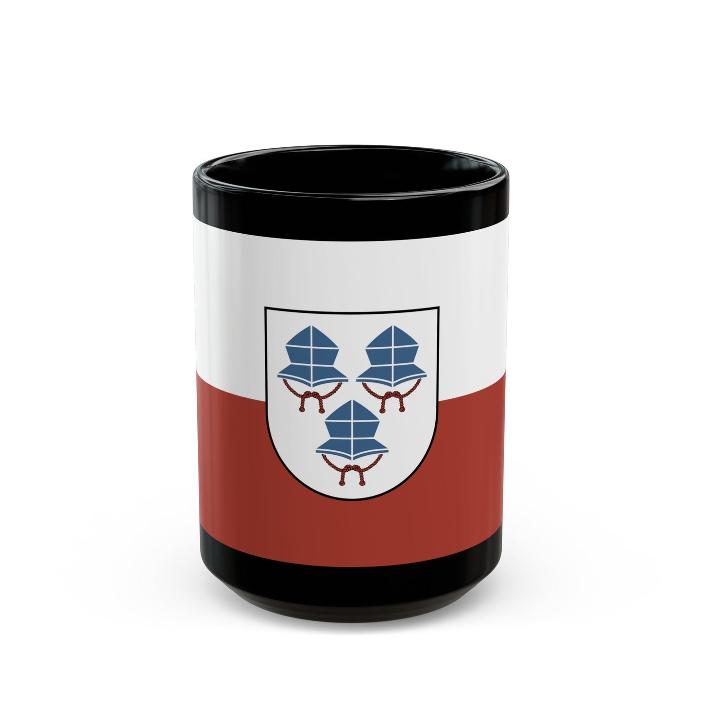 Flag of Landshut 3 Germany - Black Coffee Mug-15oz-The Sticker Space