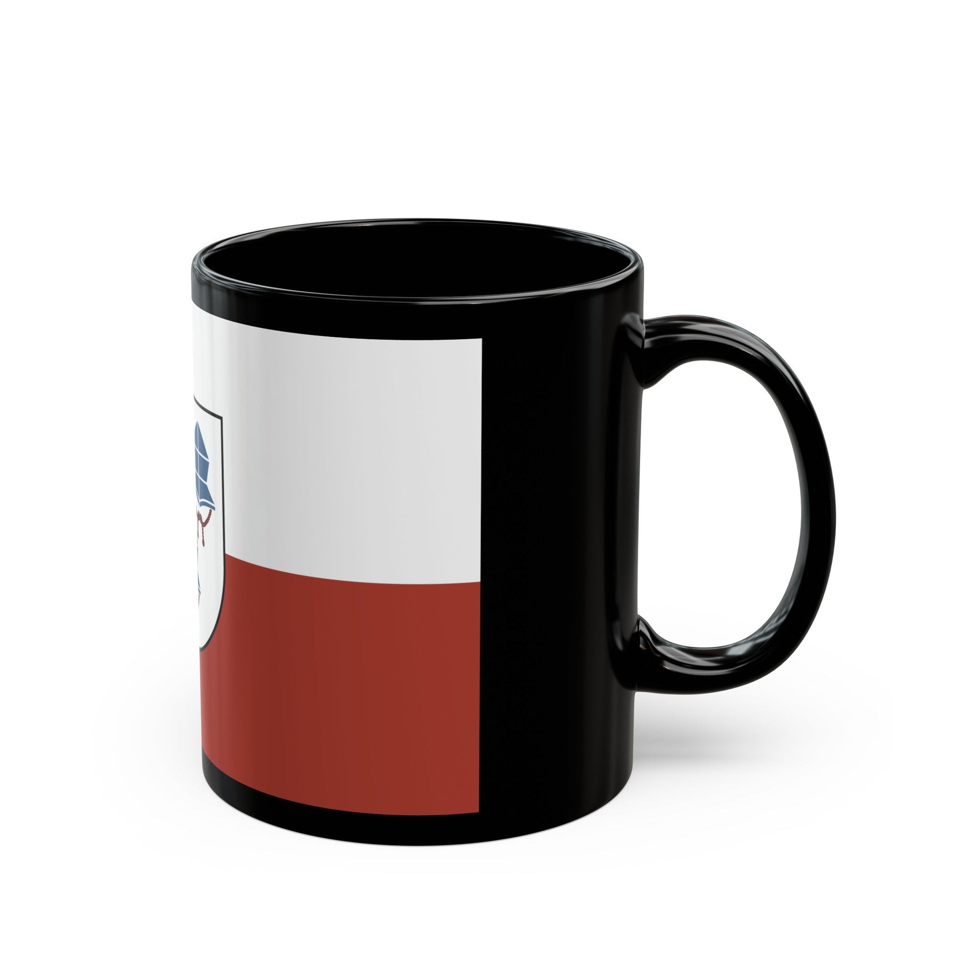 Flag of Landshut 3 Germany - Black Coffee Mug-The Sticker Space