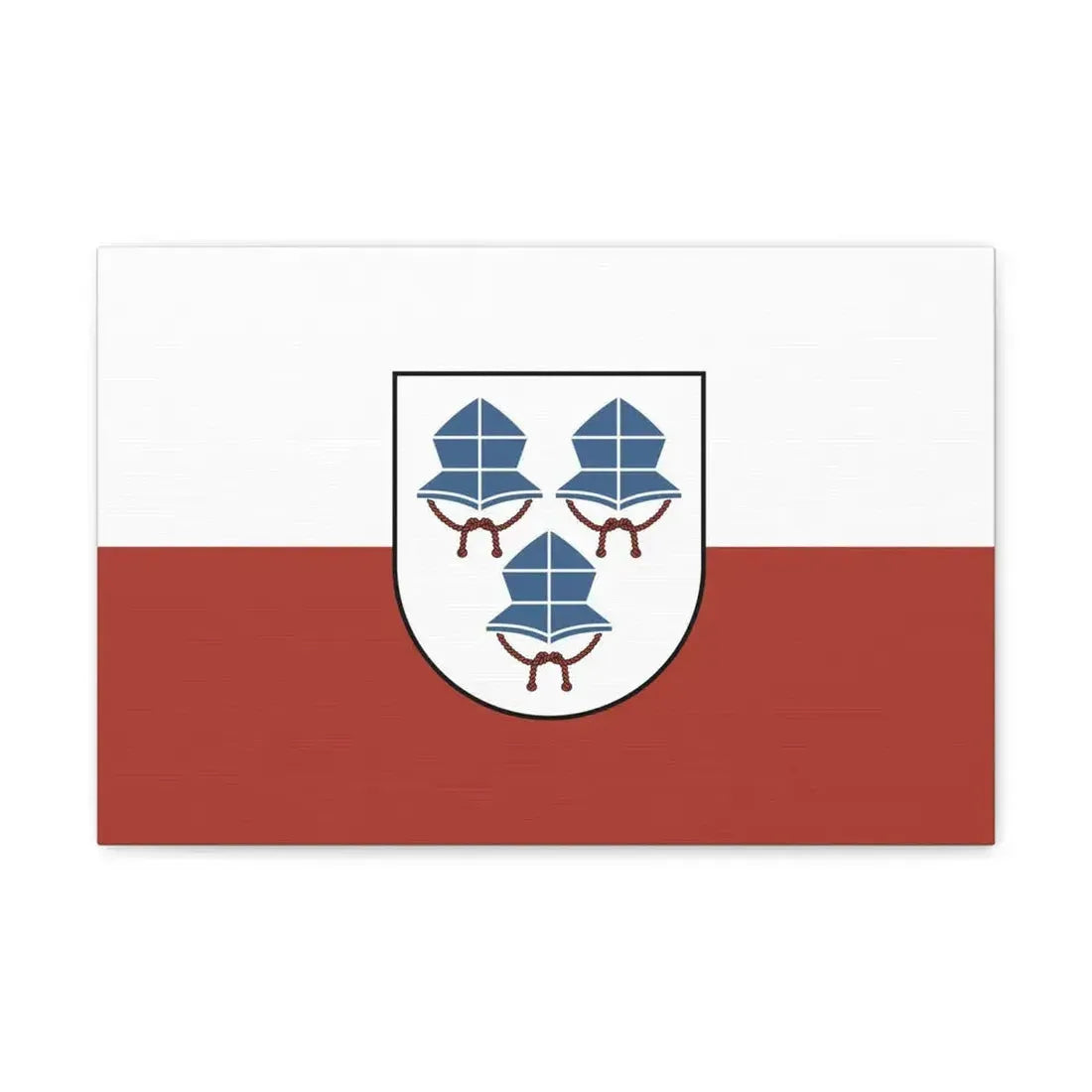 Flag of Landshut 3 Germany - Canvas Wall Art 18″ x 12″ 1.25" - The Sticker Space