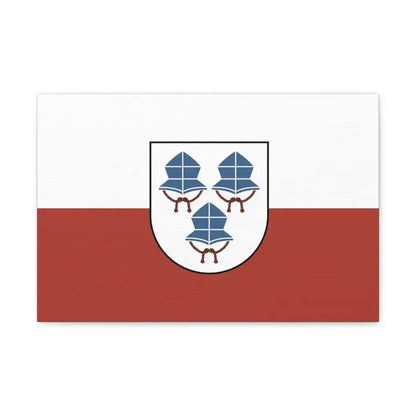 Flag of Landshut 3 Germany - Canvas Wall Art 18″ x 12″ 1.25" - The Sticker Space