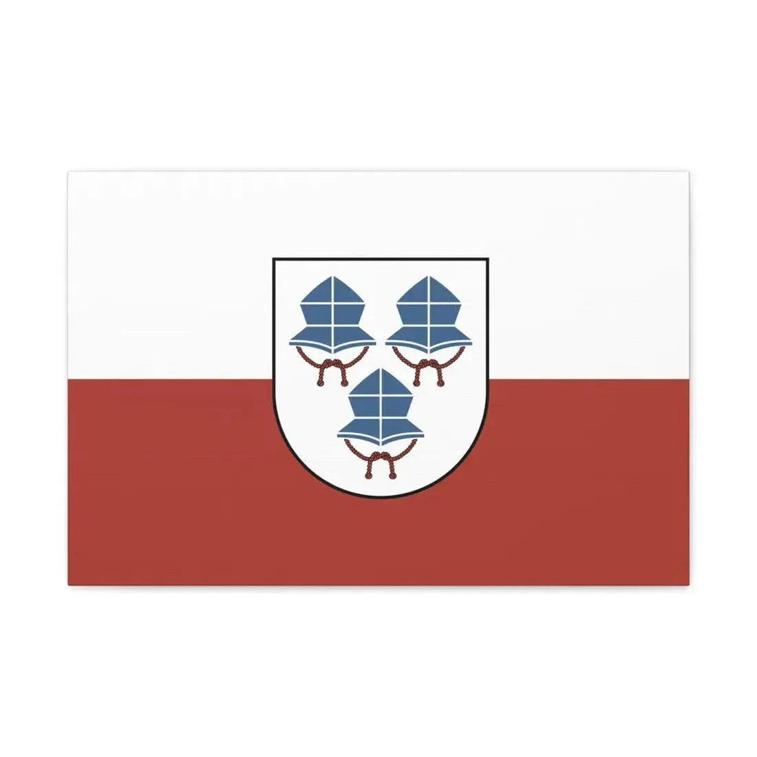 Flag of Landshut 3 Germany - Canvas Wall Art 24″ x 16″ 1.25" - The Sticker Space