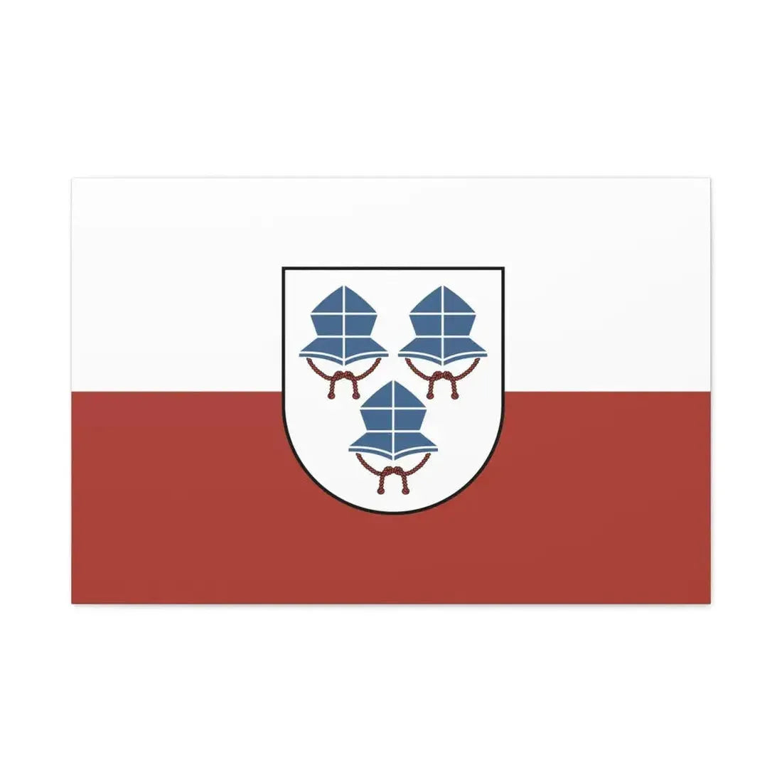 Flag of Landshut 3 Germany - Canvas Wall Art 36" x 24" 1.25" - The Sticker Space
