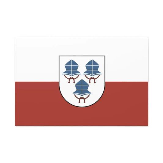 Flag of Landshut 3 Germany - Canvas Wall Art 36" x 24" 1.25" - The Sticker Space