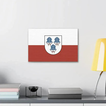 Flag of Landshut 3 Germany - Canvas Wall Art - The Sticker Space