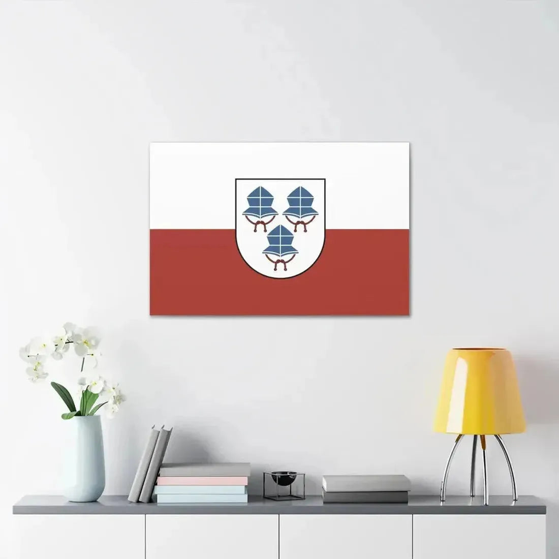 Flag of Landshut 3 Germany - Canvas Wall Art - The Sticker Space