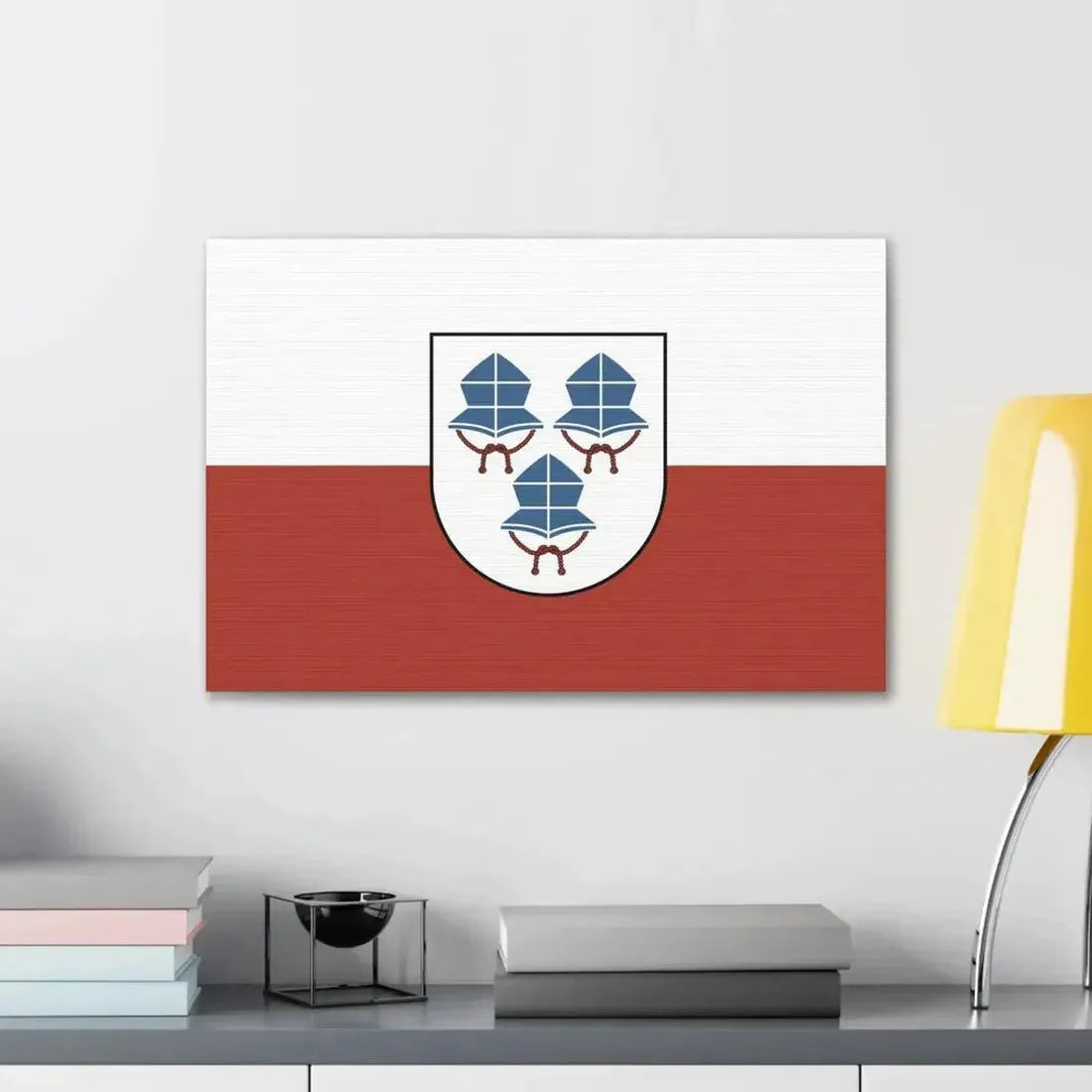 Flag of Landshut 3 Germany - Canvas Wall Art - The Sticker Space
