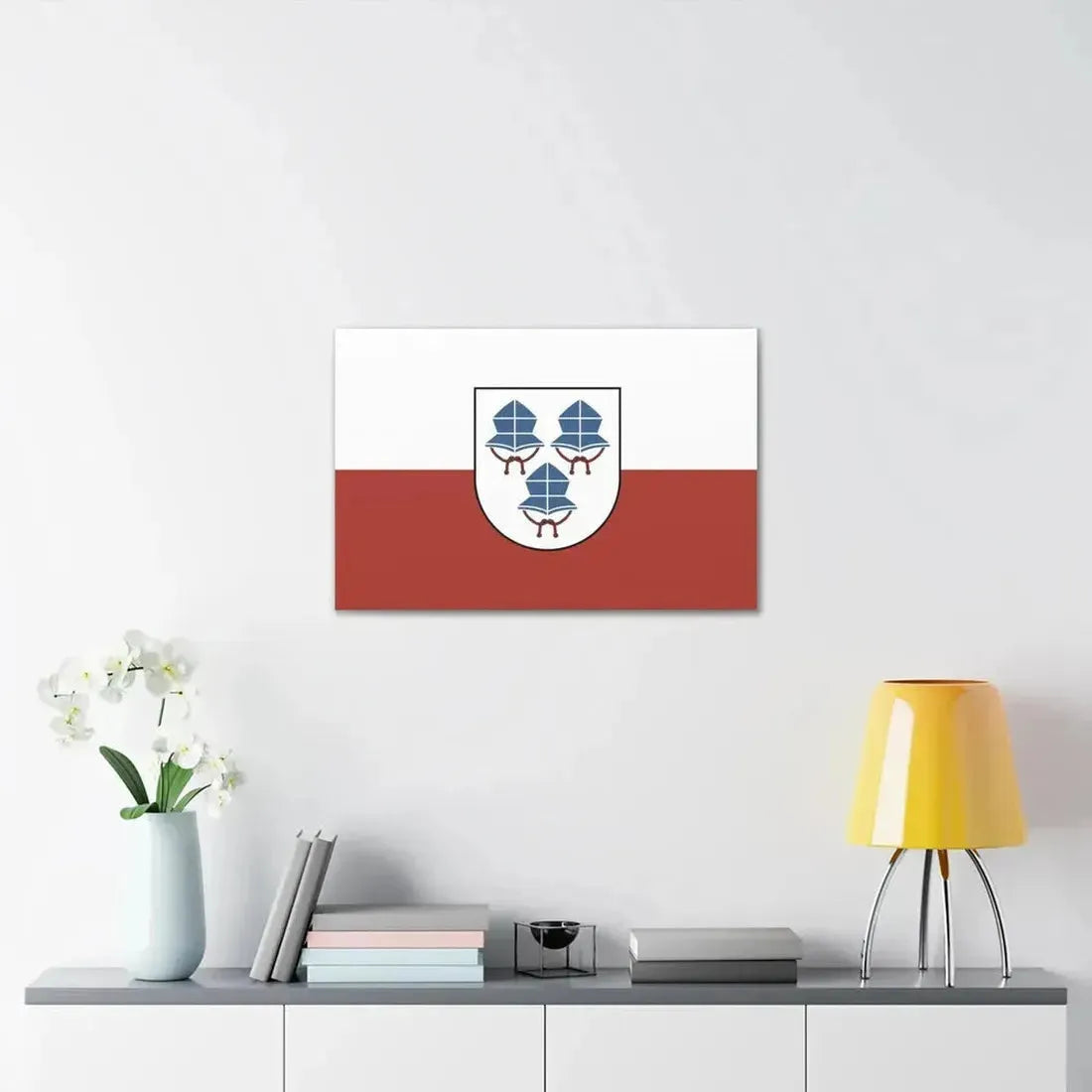 Flag of Landshut 3 Germany - Canvas Wall Art - The Sticker Space