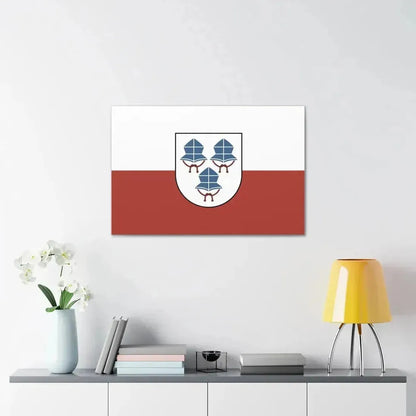 Flag of Landshut 3 Germany - Canvas Wall Art - The Sticker Space