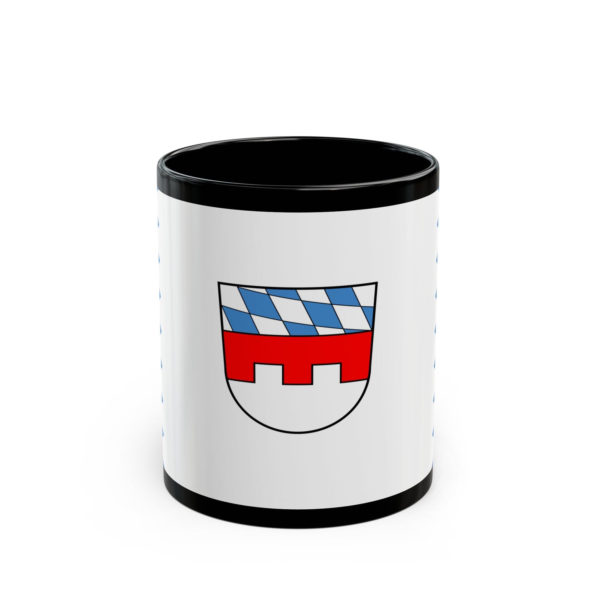 Flag of Landshut Germany - Black Coffee Mug-11oz-The Sticker Space