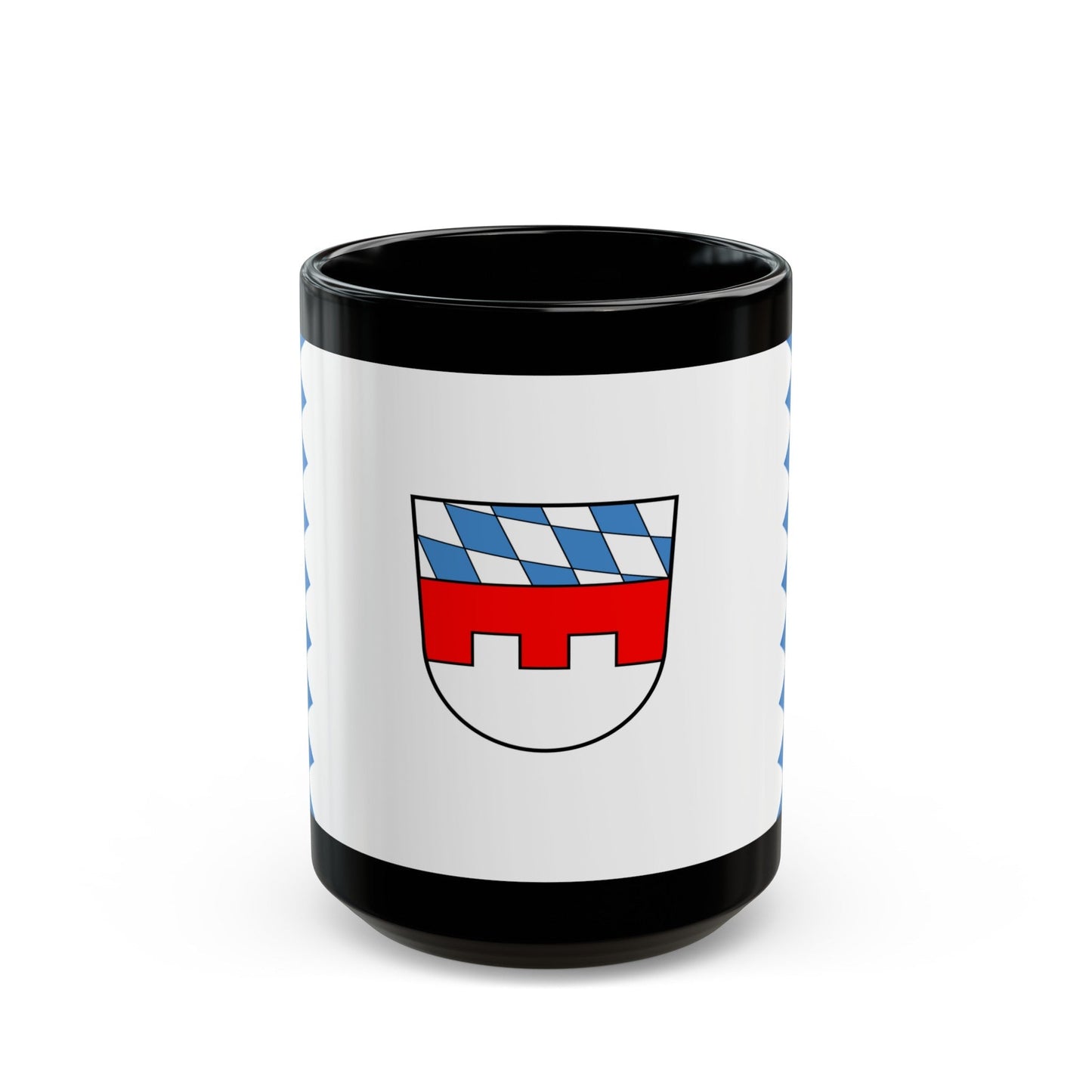 Flag of Landshut Germany - Black Coffee Mug-15oz-The Sticker Space