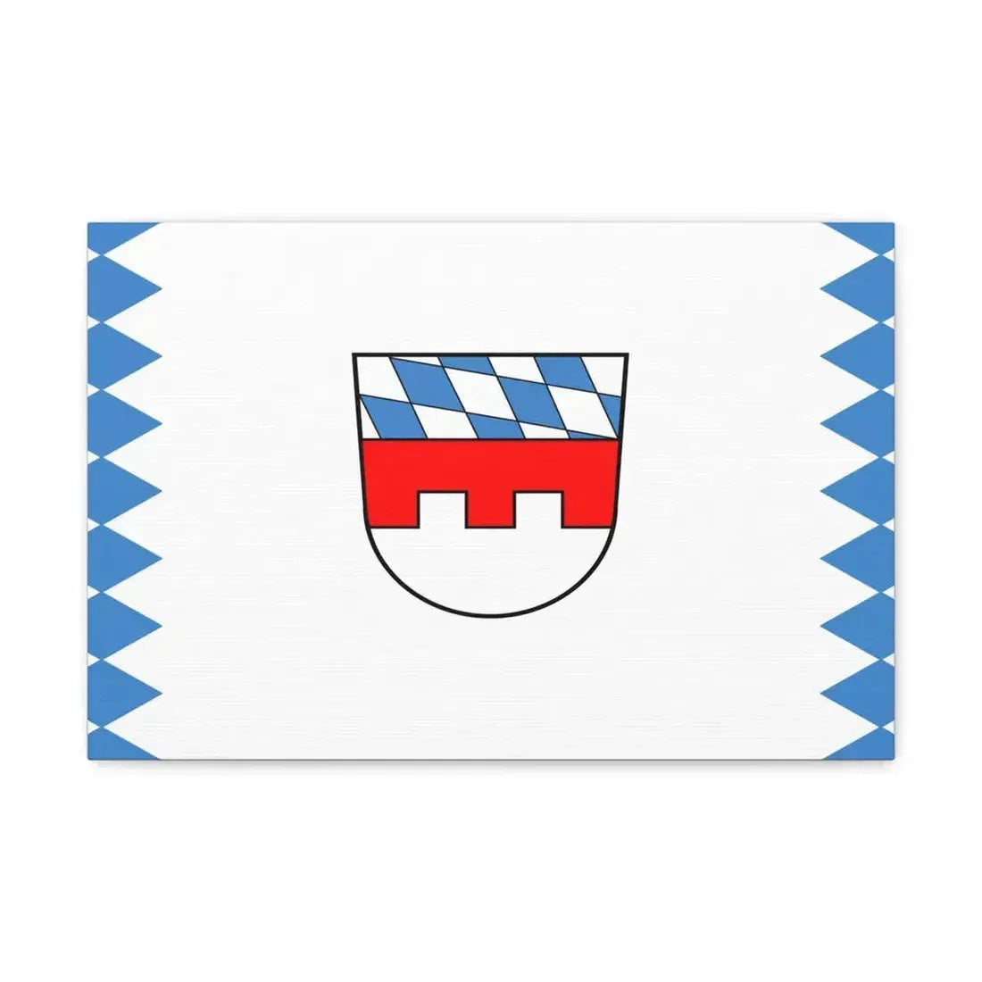 Flag of Landshut Germany - Canvas Wall Art 18″ x 12″ 1.25" - The Sticker Space