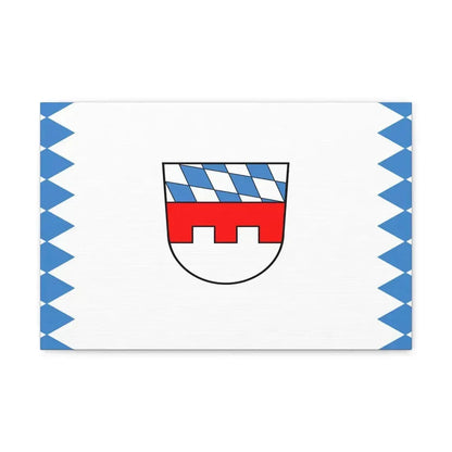Flag of Landshut Germany - Canvas Wall Art 18″ x 12″ 1.25" - The Sticker Space