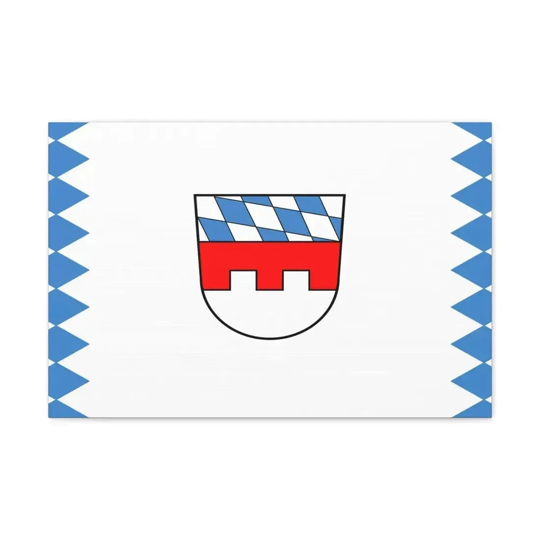 Flag of Landshut Germany - Canvas Wall Art 24″ x 16″ 1.25" - The Sticker Space