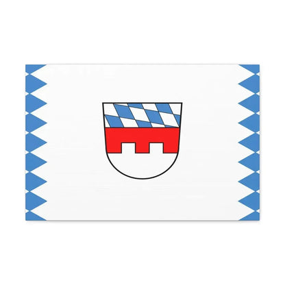 Flag of Landshut Germany - Canvas Wall Art 24″ x 16″ 1.25" - The Sticker Space