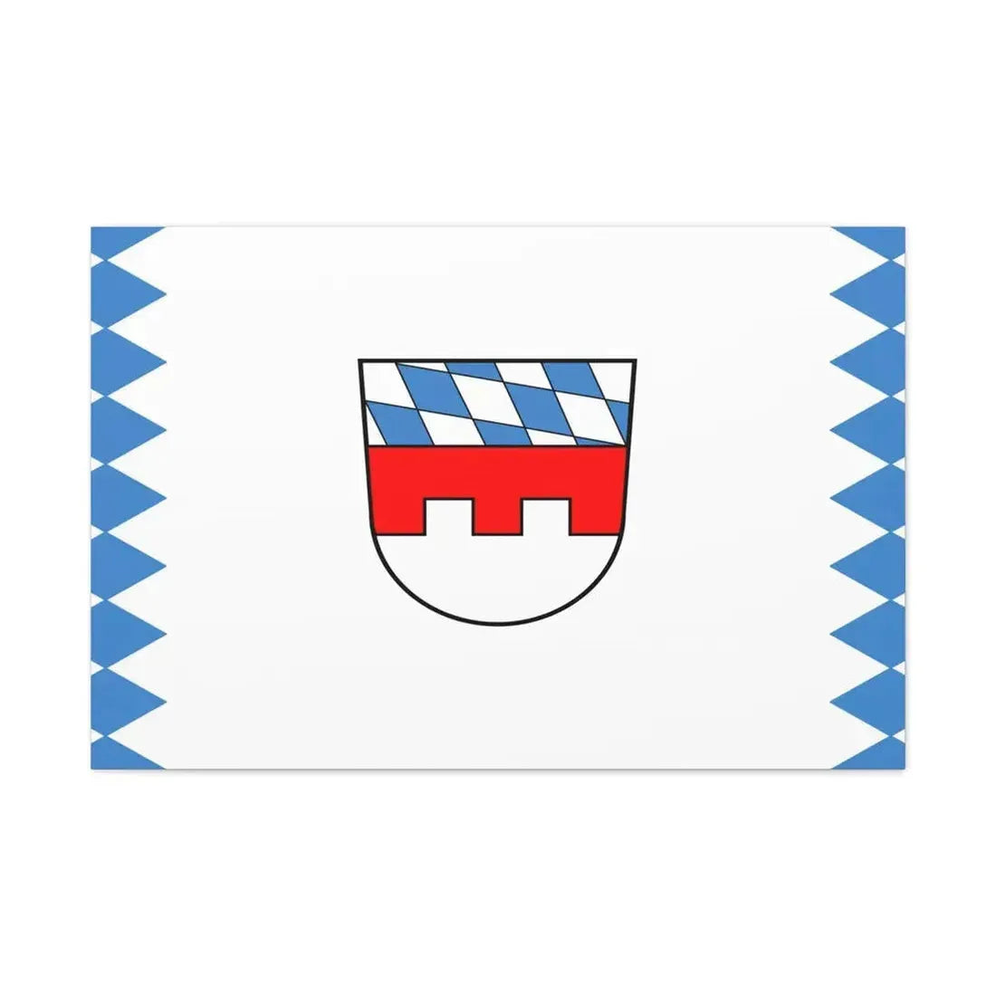 Flag of Landshut Germany - Canvas Wall Art 36" x 24" 1.25" - The Sticker Space