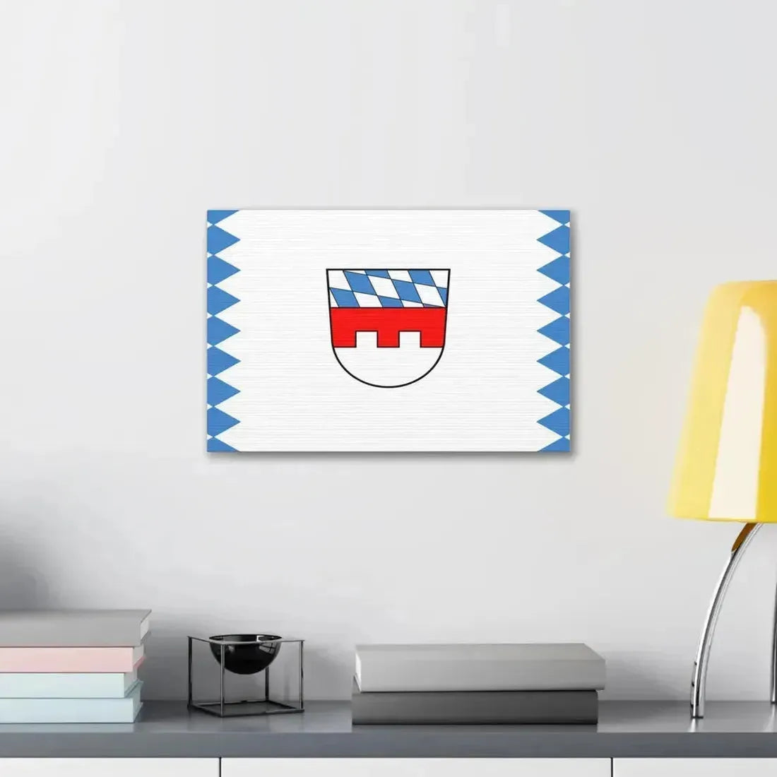 Flag of Landshut Germany - Canvas Wall Art - The Sticker Space