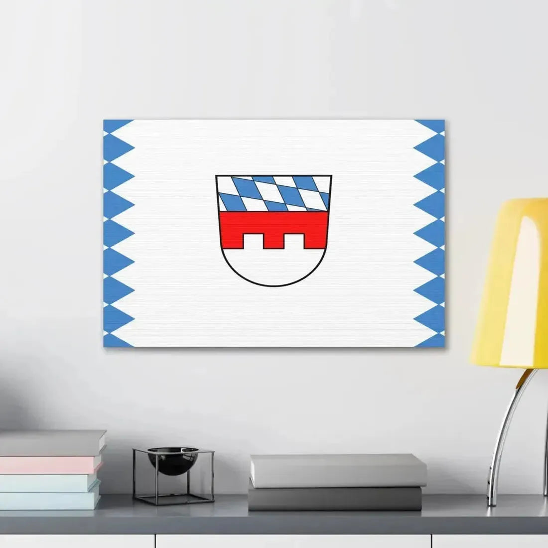 Flag of Landshut Germany - Canvas Wall Art - The Sticker Space