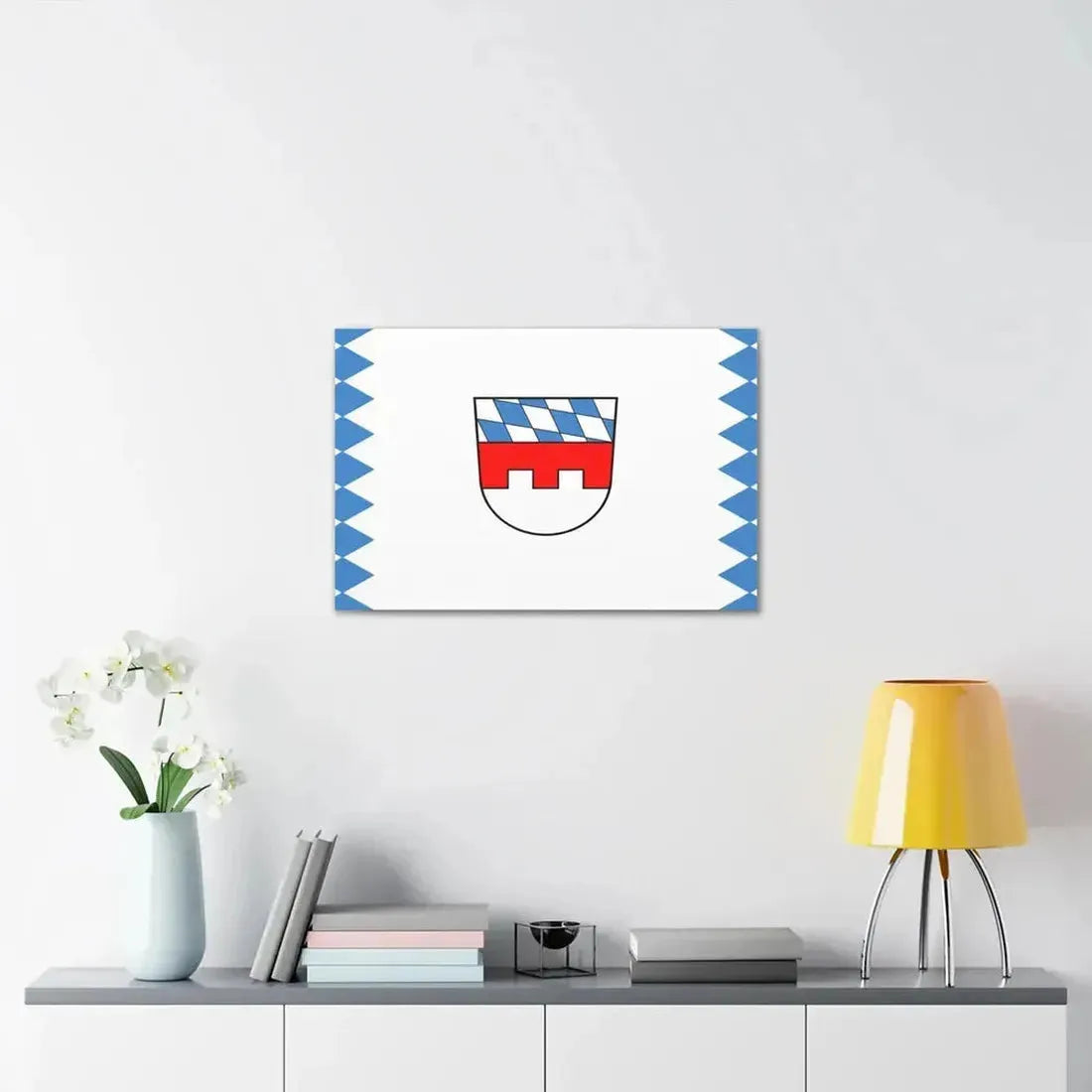Flag of Landshut Germany - Canvas Wall Art - The Sticker Space