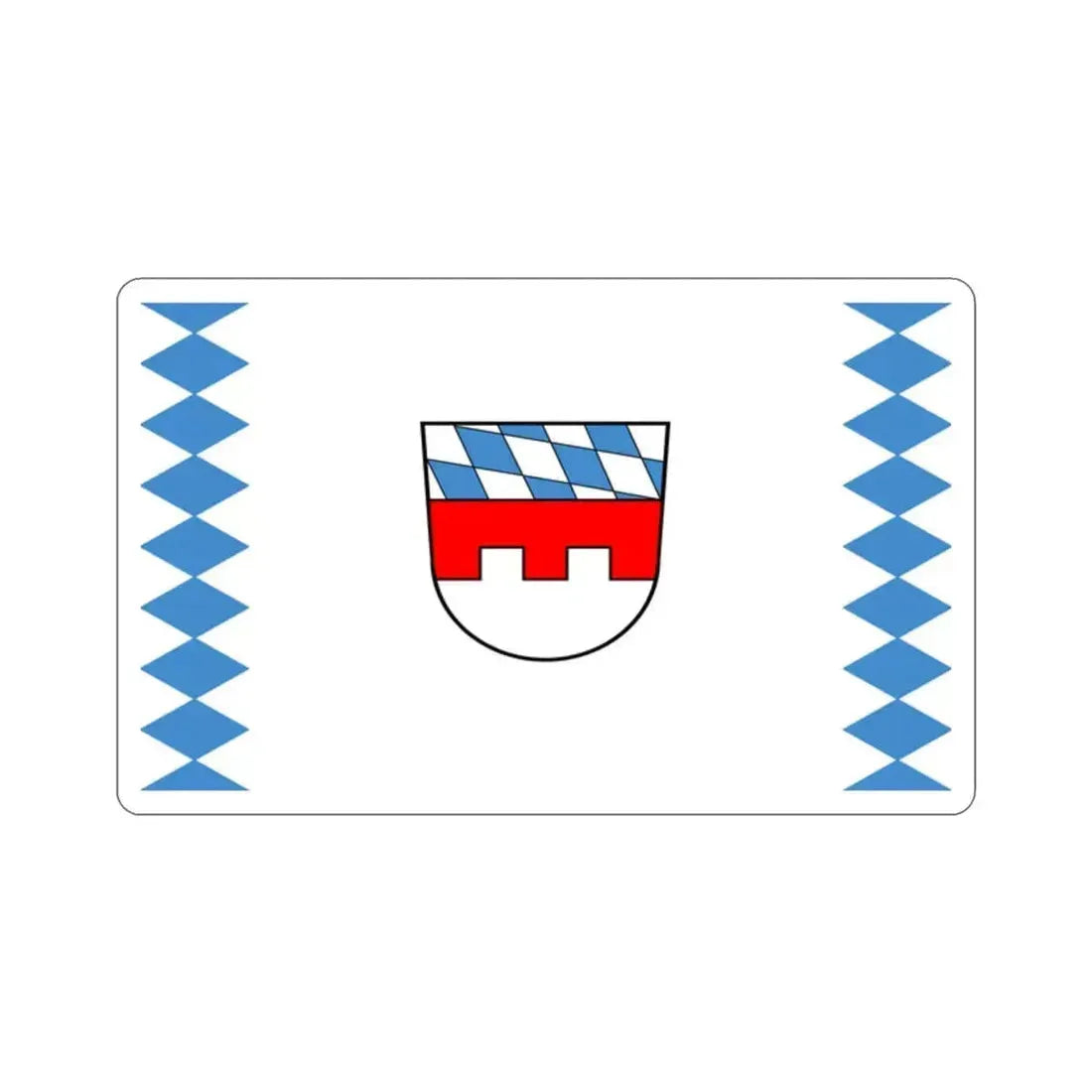 Flag of Landshut Germany STICKER Vinyl Die-Cut Decal 2 Inch - The Sticker Space