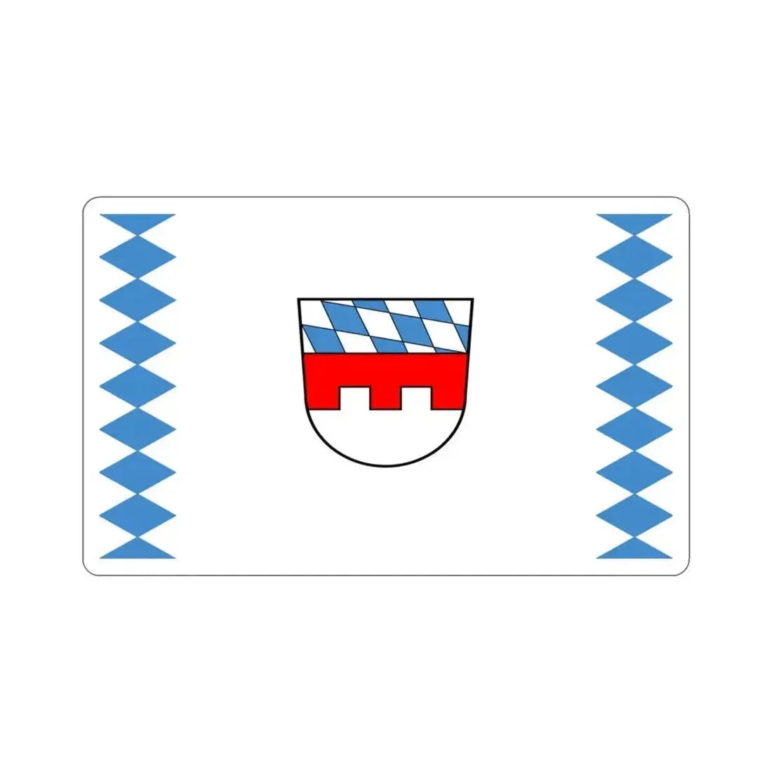 Flag of Landshut Germany STICKER Vinyl Die-Cut Decal 3 Inch - The Sticker Space