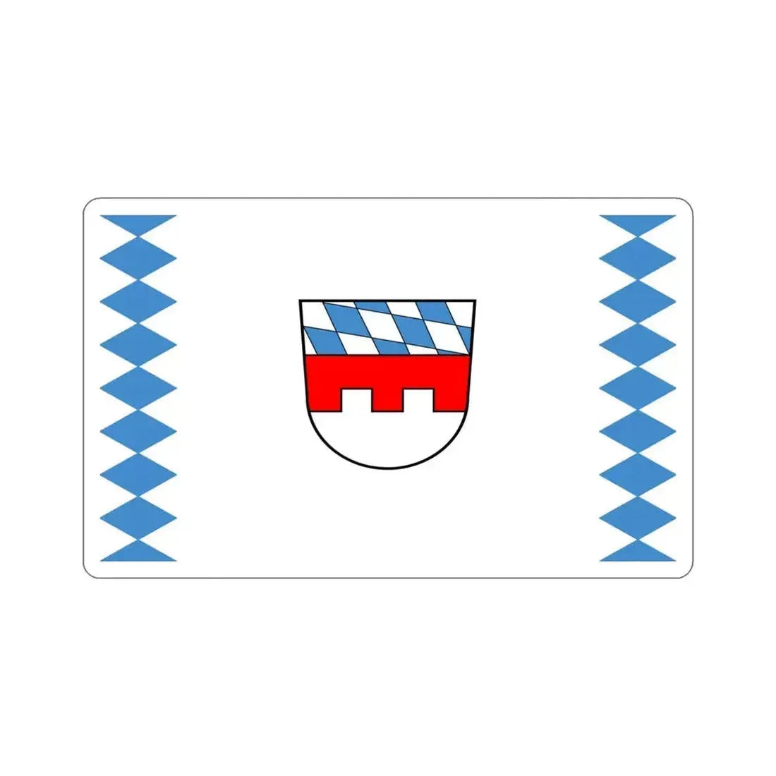 Flag of Landshut Germany STICKER Vinyl Die-Cut Decal 4 Inch - The Sticker Space