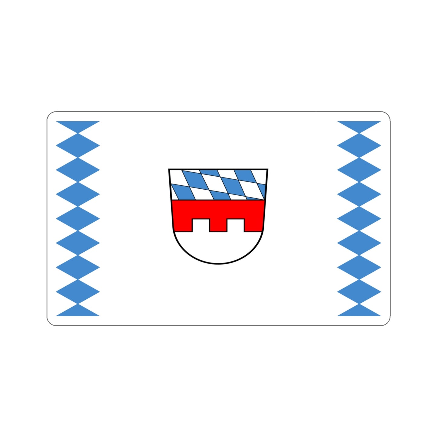 Flag of Landshut Germany STICKER Vinyl Die-Cut Decal-4 Inch-The Sticker Space