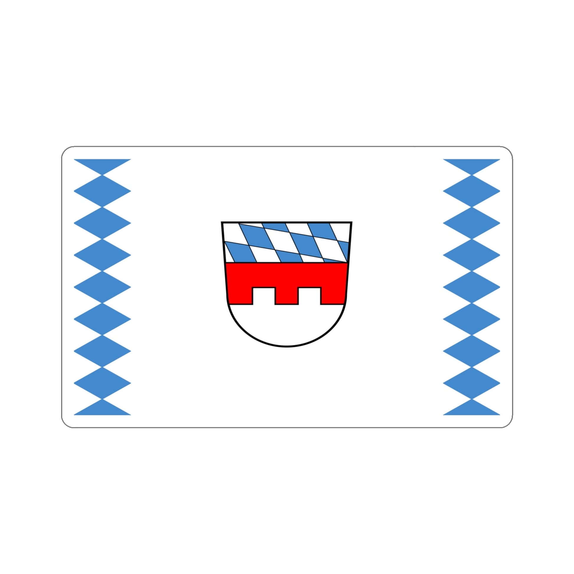 Flag of Landshut Germany STICKER Vinyl Die-Cut Decal-5 Inch-The Sticker Space