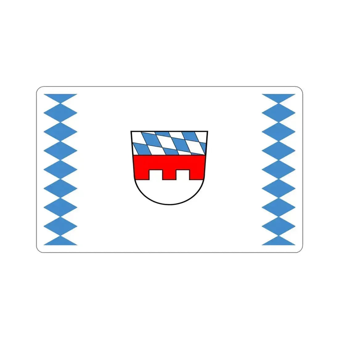 Flag of Landshut Germany STICKER Vinyl Die-Cut Decal 5 Inch - The Sticker Space
