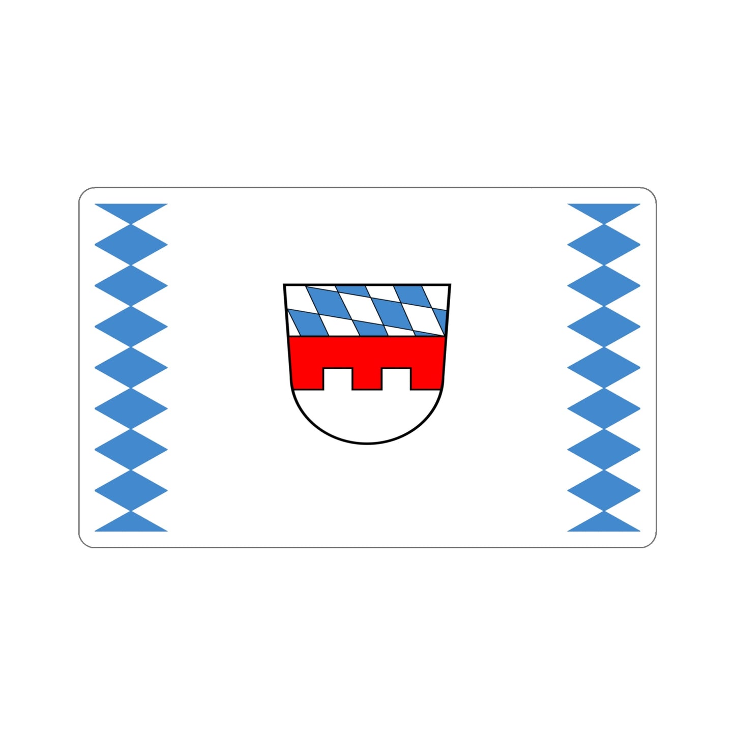 Flag of Landshut Germany STICKER Vinyl Die-Cut Decal-6 Inch-The Sticker Space