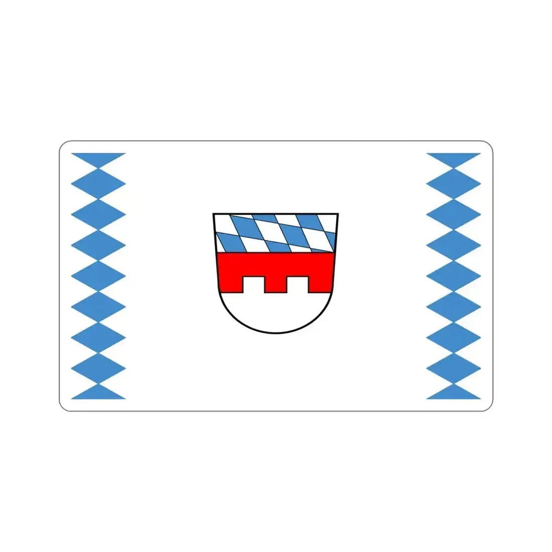 Flag of Landshut Germany STICKER Vinyl Die-Cut Decal 6 Inch - The Sticker Space