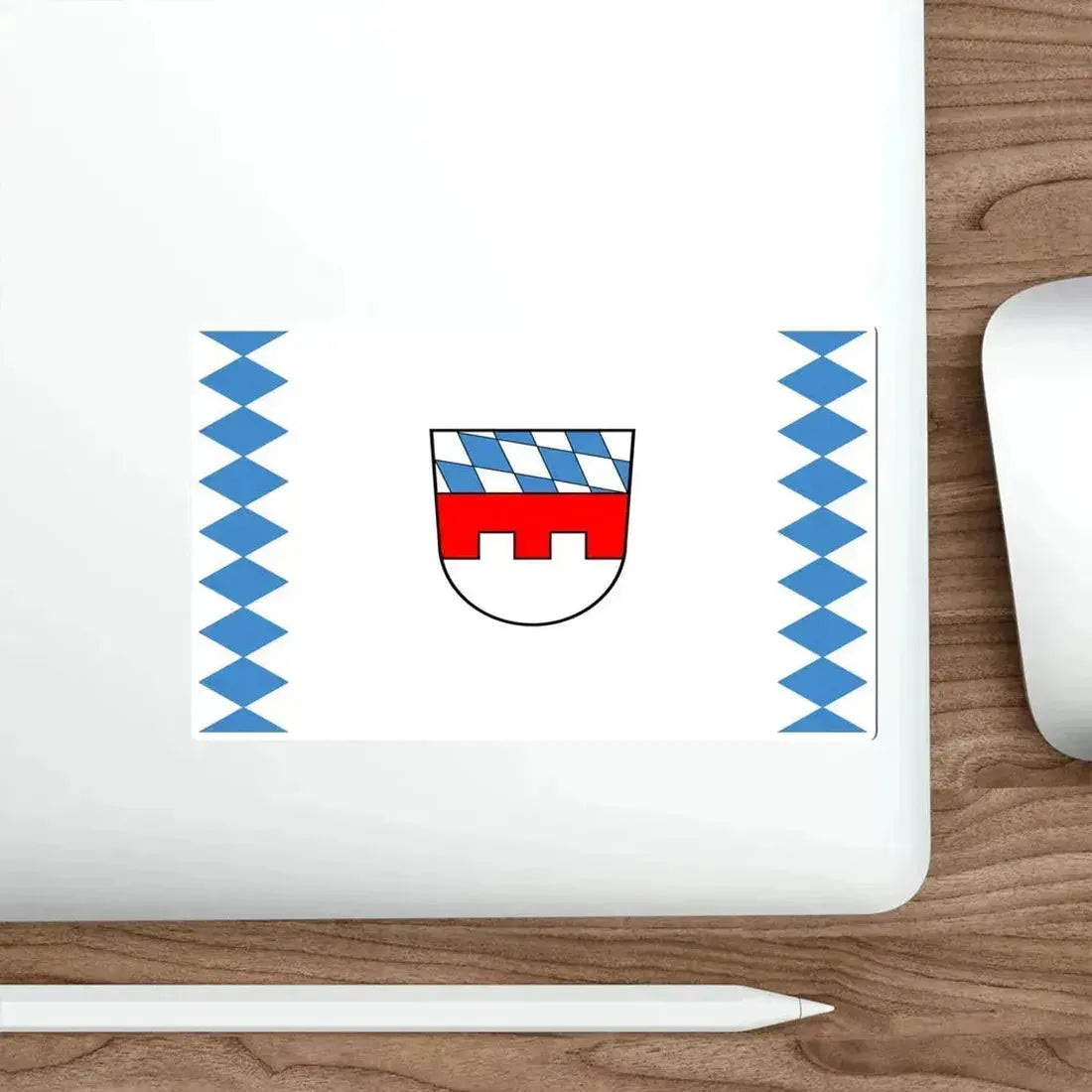 Flag of Landshut Germany STICKER Vinyl Die-Cut Decal - The Sticker Space