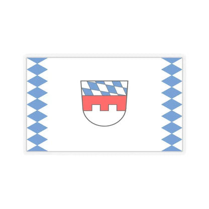 Flag of Landshut Germany - STICKER Vinyl Kiss-Cut Decal 3 Inch Transparent - The Sticker Space