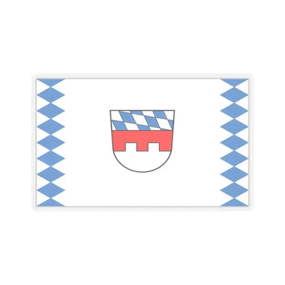 Flag of Landshut Germany - STICKER Vinyl Kiss-Cut Decal 4 Inch Transparent - The Sticker Space