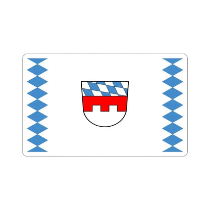 Flag of Landshut Germany - STICKER Vinyl Kiss-Cut Decal 4 Inch White - The Sticker Space