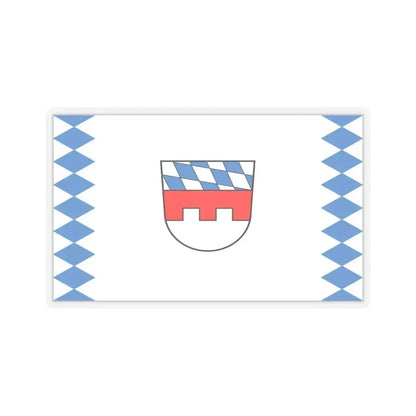 Flag of Landshut Germany - STICKER Vinyl Kiss-Cut Decal 6 Inch Transparent - The Sticker Space