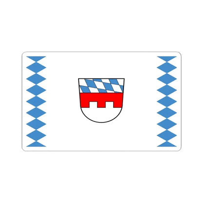 Flag of Landshut Germany - STICKER Vinyl Kiss-Cut Decal 6 Inch White - The Sticker Space