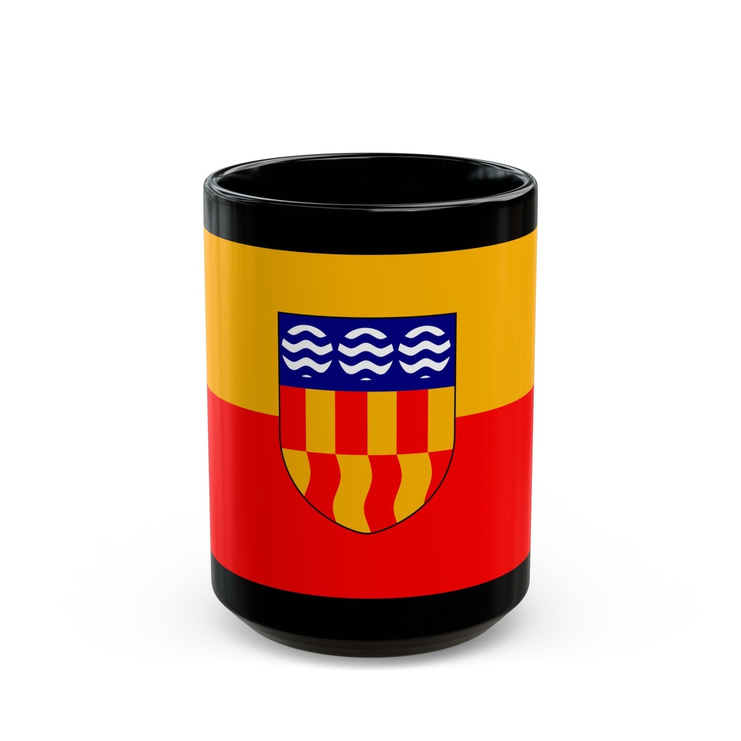 Flag of Langford BC Canada - Black Coffee Mug-15oz-The Sticker Space