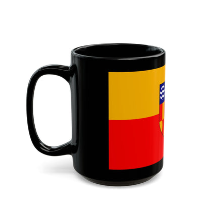 Flag of Langford BC Canada - Black Coffee Mug-The Sticker Space