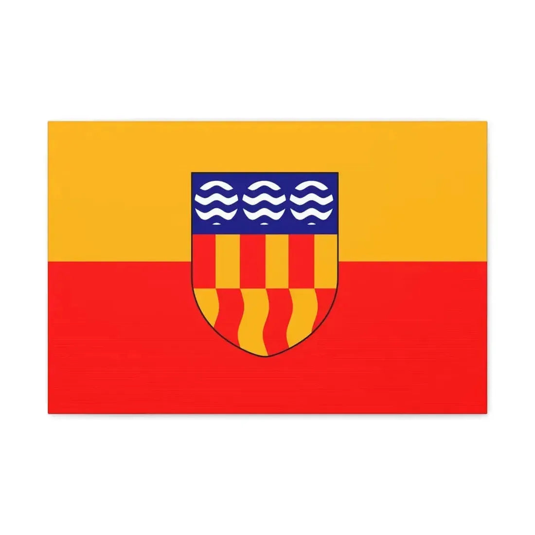 Flag of Langford BC Canada - Canvas Wall Art 24″ x 16″ 1.25" - The Sticker Space